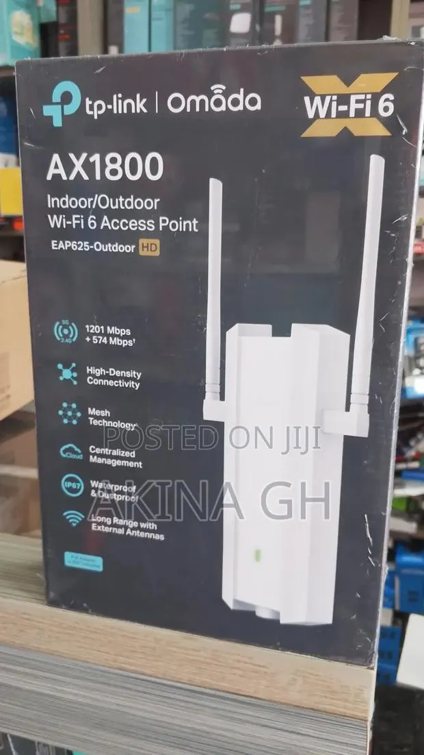 TP-Link Omada Ax1800 Wi-Fi 6 Access Point Eap625-Outdoor Hd · Photo 1