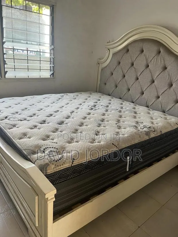 King Size Bed Frame and Mattress · Photo 1