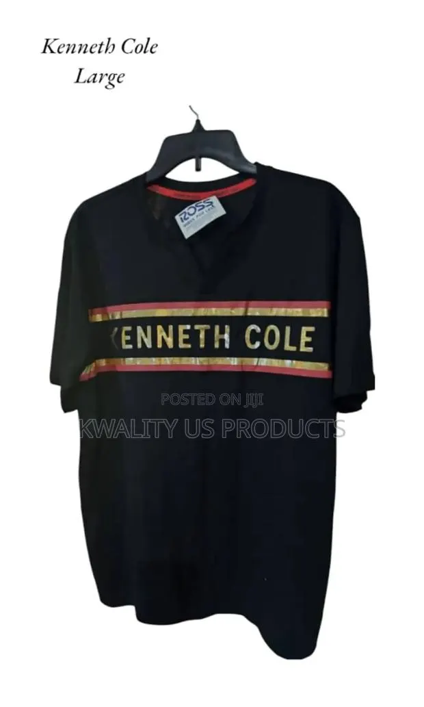 Kenneth Cole Men's Henley Shirt - Large Size · Photo 1