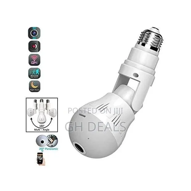 360 Degree Field View CCTV Light Bulb - Wh · Photo 1
