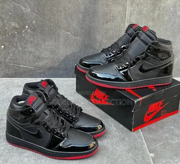 Air Jordan 1 Mirror Black/Red High · Photo 1