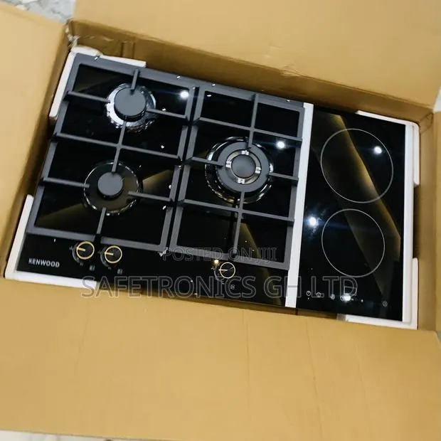 Fast Optimized < (Black) Kenwood 3 Gas 2 Electric Hob Inbuilt · Photo 1