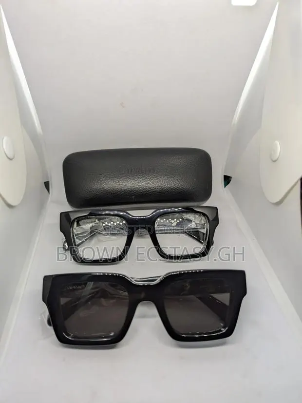 Off White Classic Glasses (Dark Shade Plain) · Photo 1