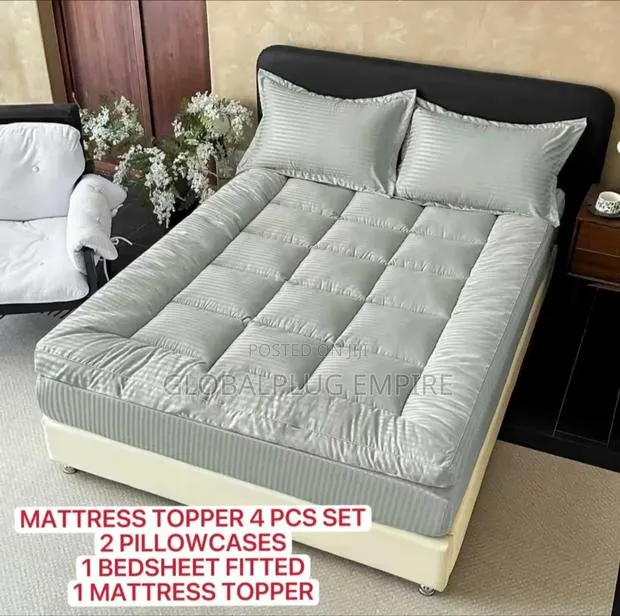 4-Piece Mattress Topper Set Soft Comfortable · Photo 1