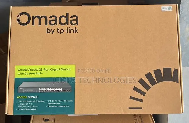 TP- LINK Omada Access 28-Port Gigabit Switch With 24-Port PoE+ · Photo 1