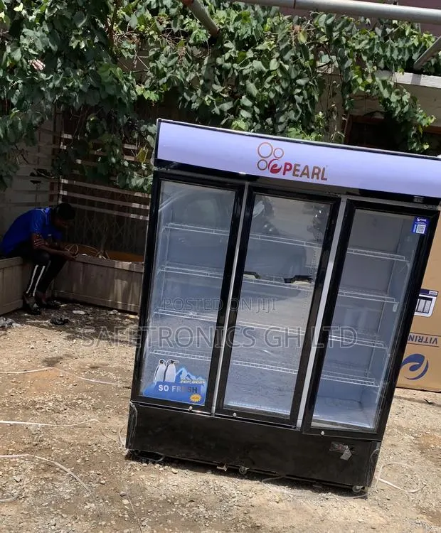Elegant Pearl PVC-150 3-Door Commercial Display Fridge 950l · Photo 1