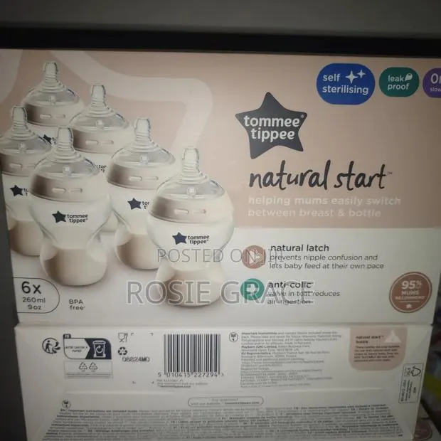 6 PCs Original Tommee Tippee Anti Colic Bottles · Photo 2
