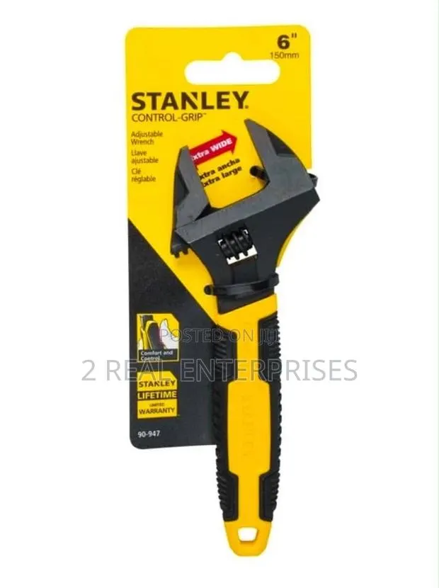 Stanley 6-Inch Control-Grip Adjustable Wrench · Photo 1