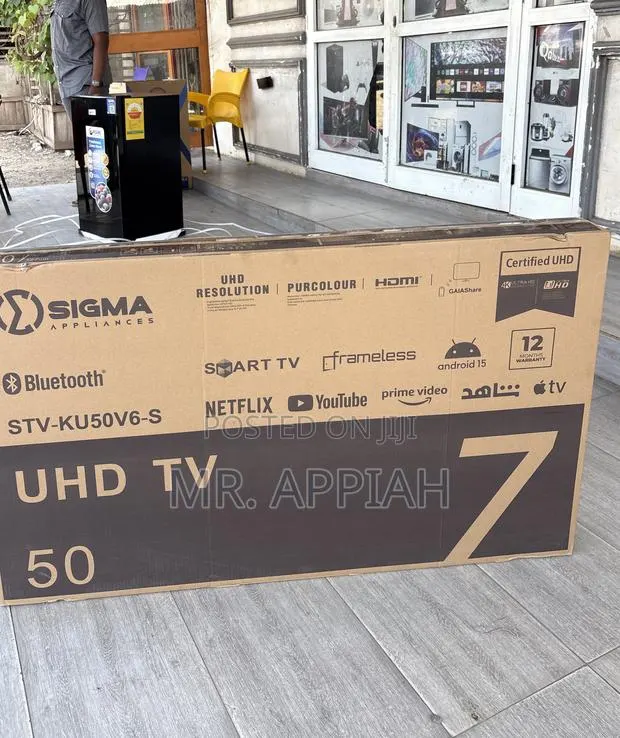 Original Sigma Sig-Ku50v6-S 50 Inches Uhd Smart Android Television. · Photo 1
