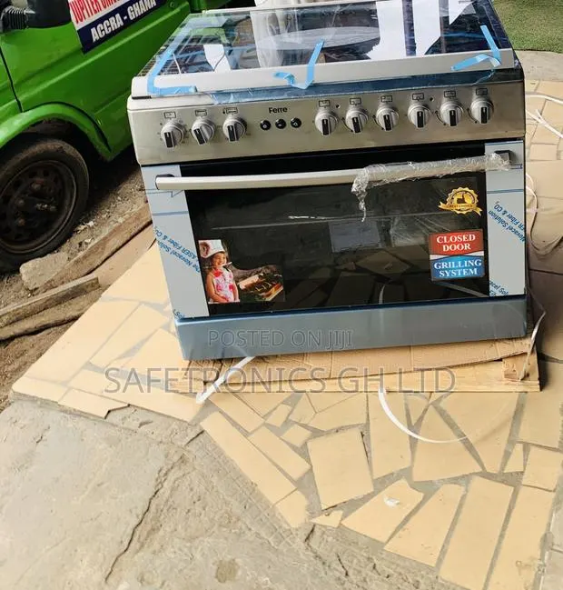 Most Unique Ferre 90x60cm 4Gas+2Electric Burner Grey Cooker With Oven · Photo 1