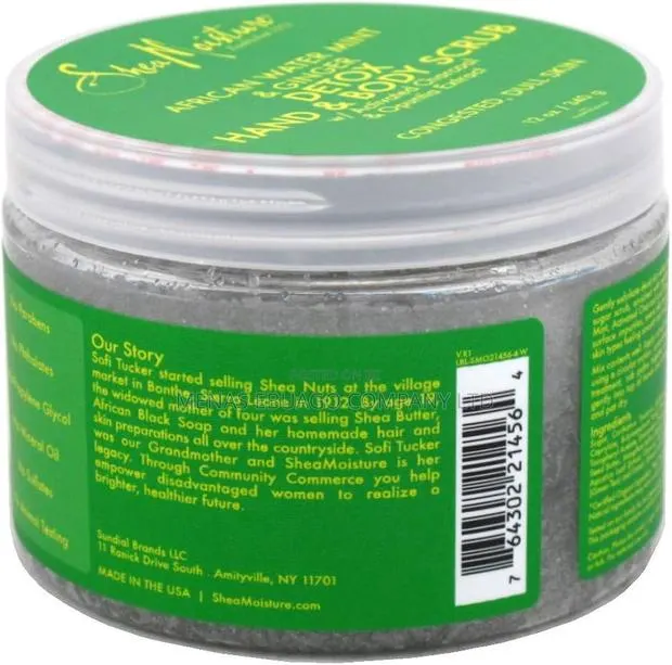Shea Moisture African Water Mint Ginger Hand Body Scrub · Photo 1