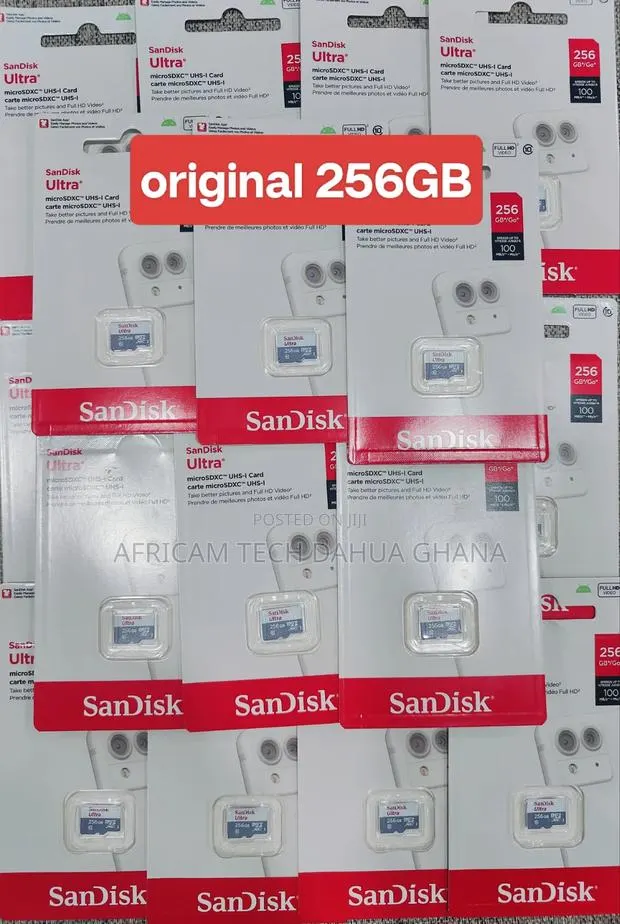 SD Card 256gb SanDisk CCTV - Camera - Solar · Photo 1