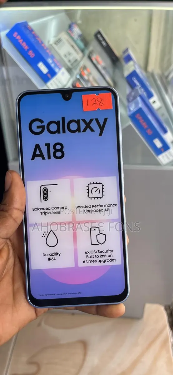 New Samsung Galaxy A18 128 GB Blue · Photo 1