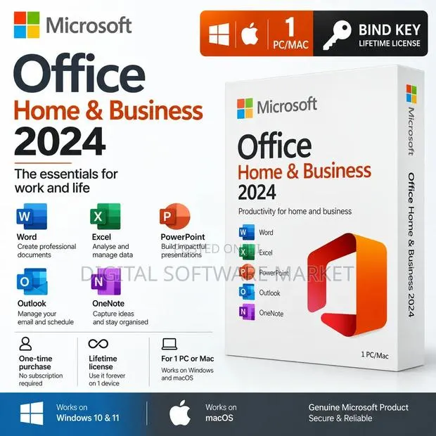 Microsoft Office Home Business 2024 Bind Key – 1 PC/Mac · Photo 1