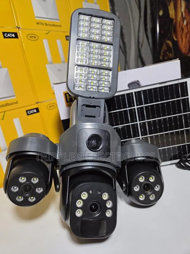 Solid 3 Lens 4g Smart Hd Solar CCTV Camera · Photo 1
