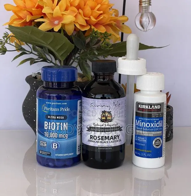 Beard Growth Set -Kirkland Minoxidil + Biotin + Rosemary · Photo 1