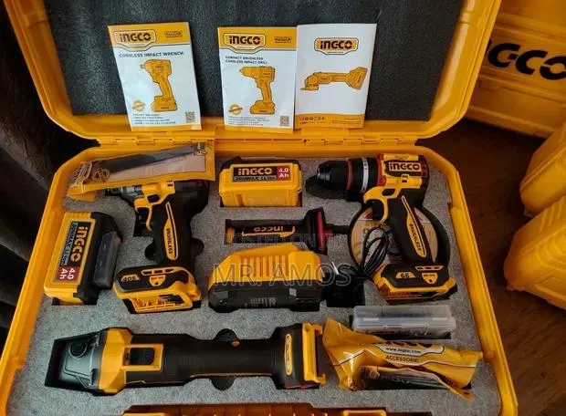 Cordless 1200W Angle Grinder +66Nm Impact Drill & 405Nm Impact Wrench · Photo 1