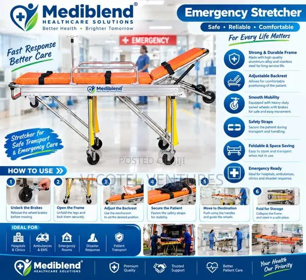 Emergency Ambulance Stretcher · Photo 1