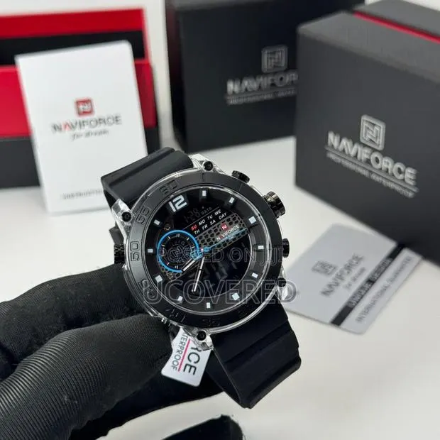 Naviforce Top Fashion Sport Men's Led Display Multi Functional Watch · Photo 1