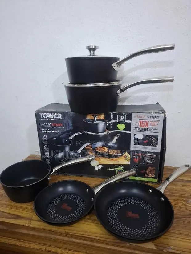 Tower Smartstart 5pcs Cookware Set 15 X Stronger From Uk · Photo 1