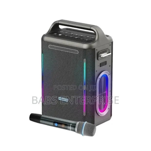 Powerology TWS Karaoke Speaker 150W With Mic and Remote – Silver · Photo 1