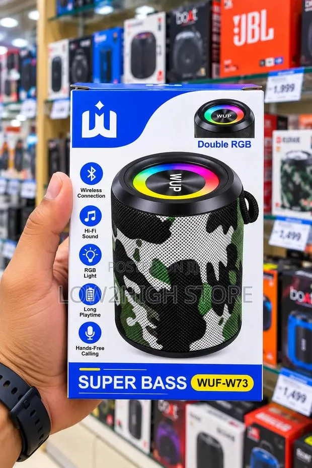 WUF W73 10W Clear Bass Portable Bluetooth Speaker - Low2High · Photo 1