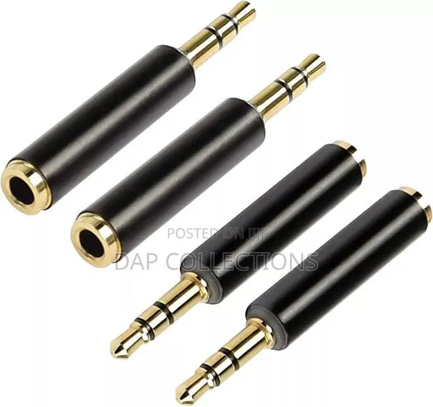 4pcs TRS Audio Adapter / Coupler 3.5mm