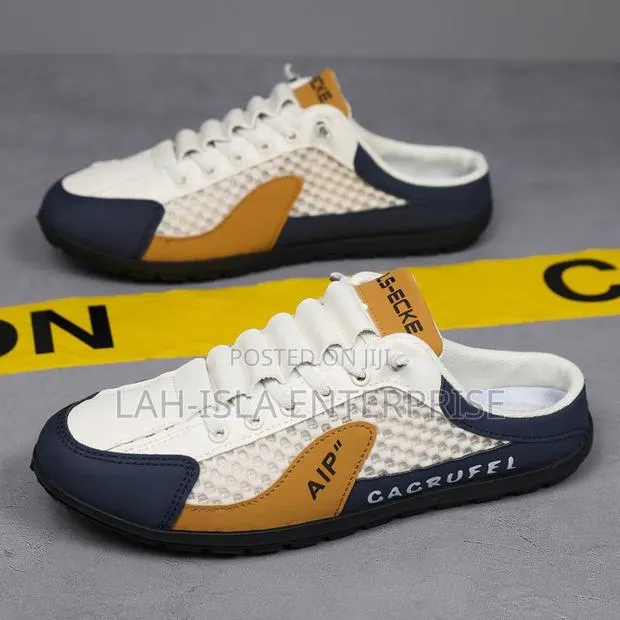 Men’s Breathable Mesh Half Shoes | Casual Slip-on Sneakers · Photo 1