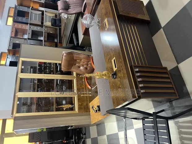 Complete Office Set ( Executive L Shaped Table With Office Cabinet) · Photo 1