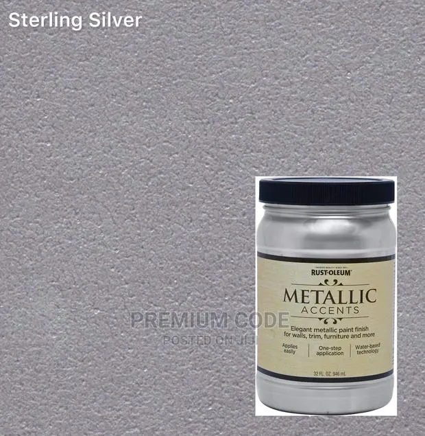 Metallic Accents Paint, Sterling Silver · Photo 1