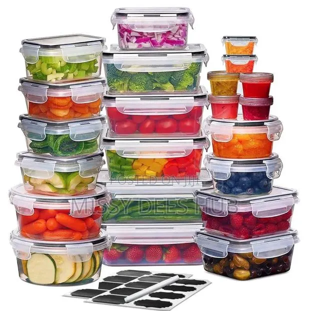 22pcs Plastic Preping Storage Bowls With Stickers · Photo 1