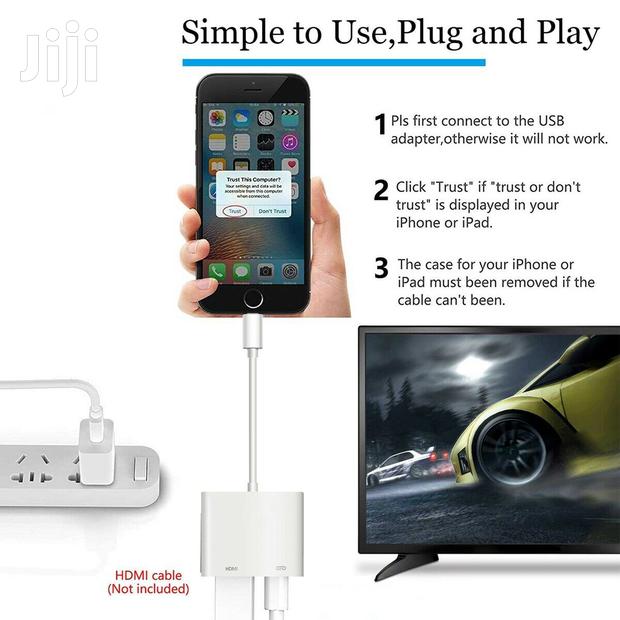 Lighting Digital Av Adapter to Hdmi at 60hz for iPhone · Photo 1