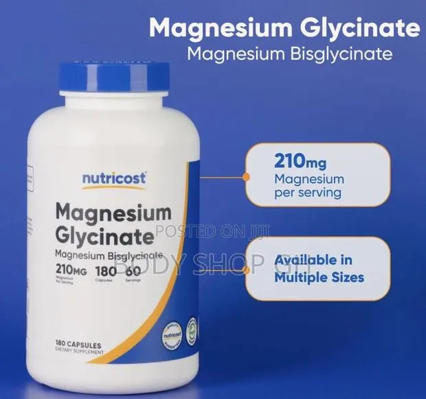 Nutricost Magnesium Glycinate Capsules - 180 Capsules · Photo 1