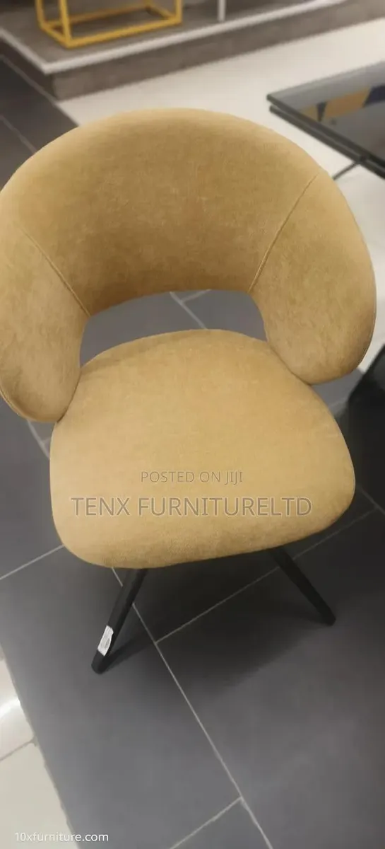 Dining Chair With Revolving (Yellow) · Photo 1