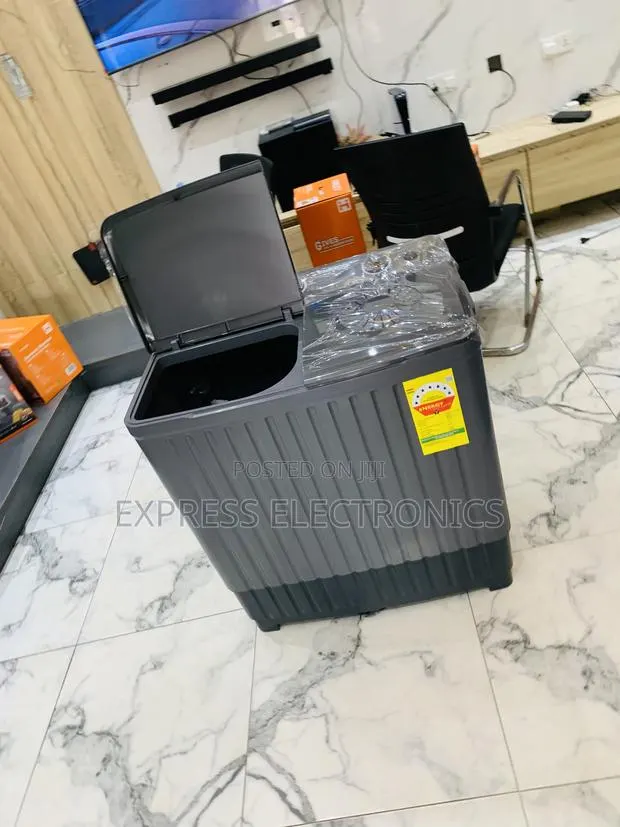 Limited Stock Semi Automatic Nasco 8kg Topload Twintub Black. · Photo 1