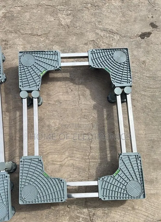 Adjustable Washing Machine Refrigerator Stand With Wheels · Photo 1