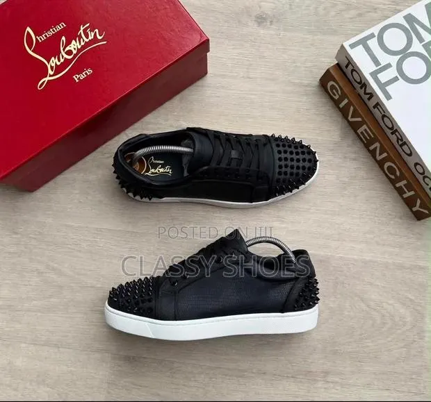 Christian Louboutin Leather Black With Stones · Photo 1