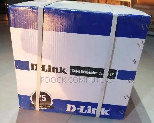 D-Link CAT6 FTP Outdoor Cable PVC Jacket Black ,305M · Photo 1