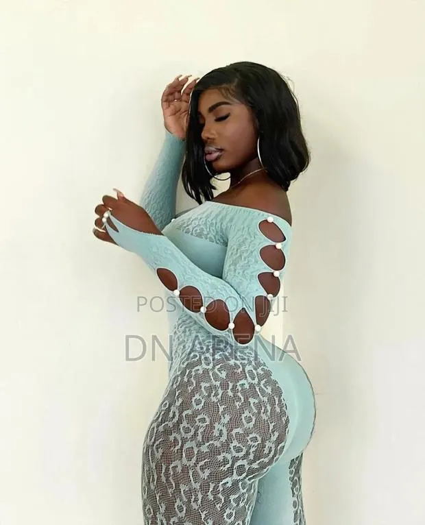 Fishnet Lingerie With Pearls Jumpsuit · Photo 1
