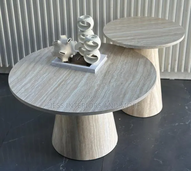 Center Table (Travertine-Like) · Photo 1