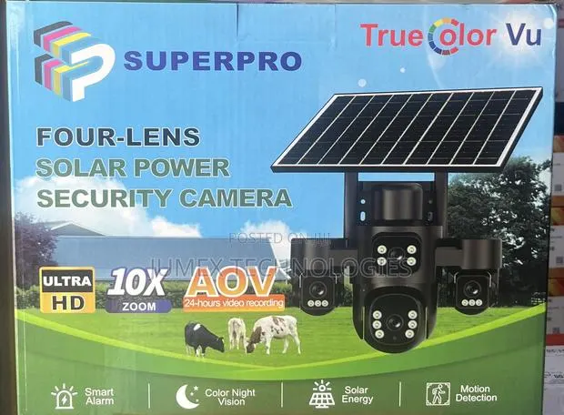Superpro Four-Lens Solar Security Camera · Photo 1