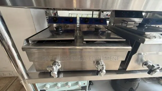 Commercial Stainless Steel Double Electric Fryer 24L · Photo 1