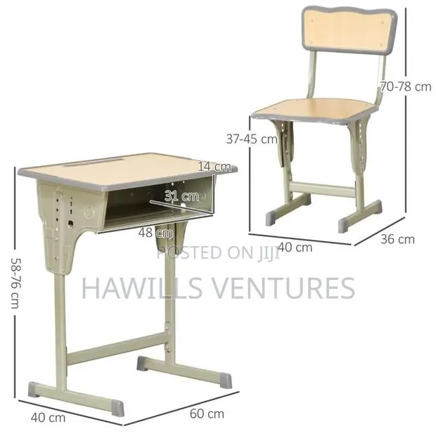 Adult Students Tablr and Chair · Photo 1