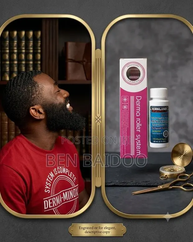 Kirkland Hair Growth Oil Derma Roller (Men's Kit) · Photo 1