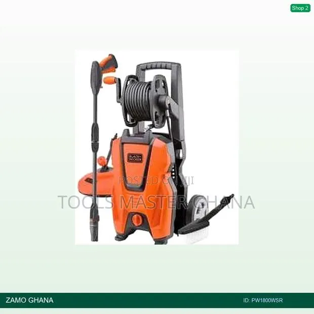 Black Decker Car Wash Mach 135 Bar - Pw1800wsr · Photo 1