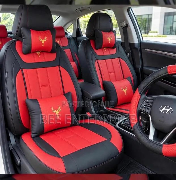 Luxury Red and Black Seat Car Seat Cover · Photo 1
