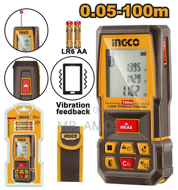 100m Range Laser Distance Detector - Hldd1008 · Photo 1