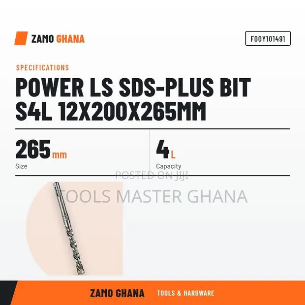 Power Ls SDS-Plus Bit S4L 12X200X265Mm - F00Y101491 · Photo 1
