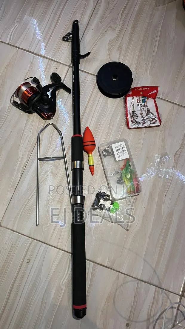 Fishing Rod Cloth Handle 2.4m Long With Full Accessories 25pcs Lures · Photo 1