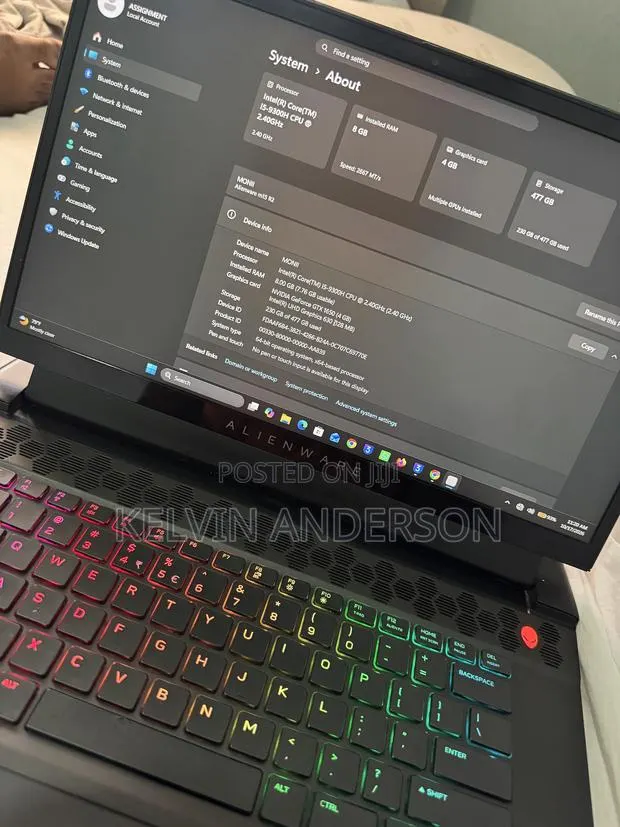 Laptop Alienware M15 8GB Intel Core i5 SSD 500GB · Photo 1